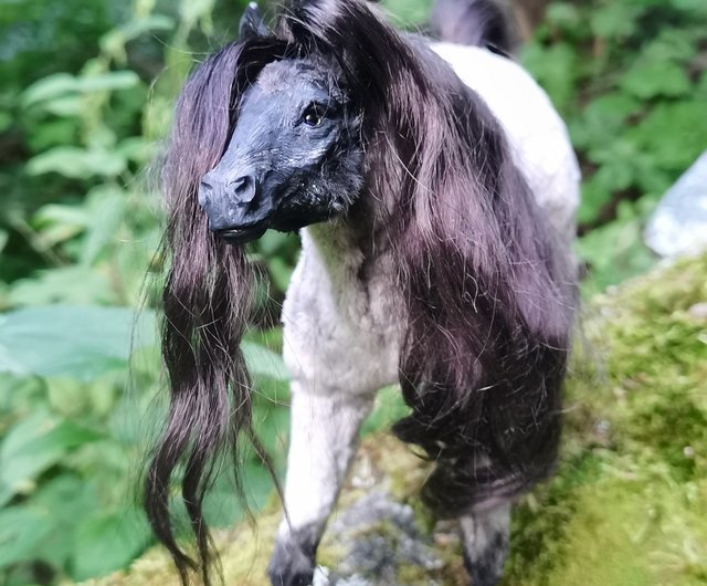ぬいぐるみ antique horse doll Horse realistic animal stuffed! poseable artdoll - Shop