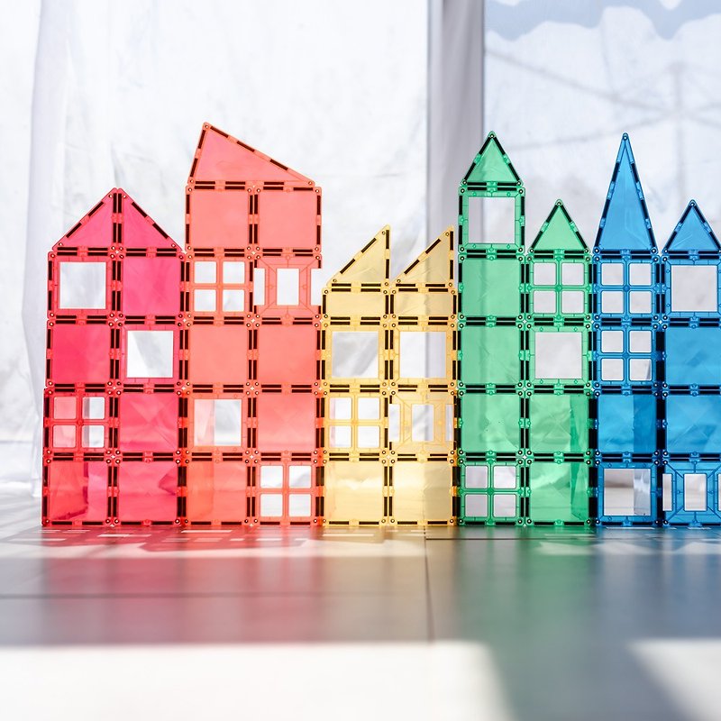 Australia Connetix Rainbow Magnetic Building Blocks - Super Deluxe Set (212pc) - Kids' Toys - Plastic 