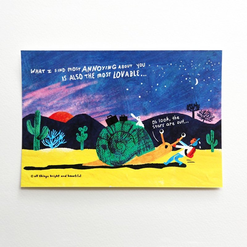 Snail Postcard - Cards & Postcards - Paper Multicolor