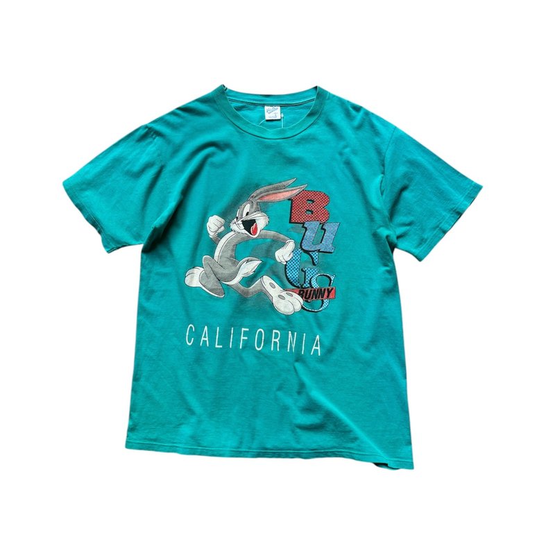 美國古著 90s Vintage 樂一通 Looney Tunes Bunny T-shirt - 男 T 恤 - 棉．麻 多色