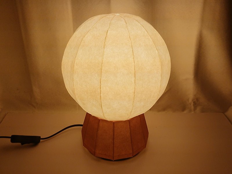 水晶球型檯燈罩日本紙燈罩 - 燈具/燈飾 - 紙 白色
