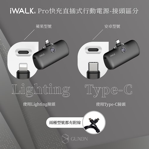 Iwalk powerbank Electronics & Technology ABS Black, Silver