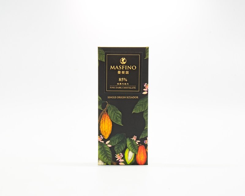 Manfino 85% Pure Dark Chocolate Ecuadorian Single Origin Beans - Chocolate - Fresh Ingredients Brown