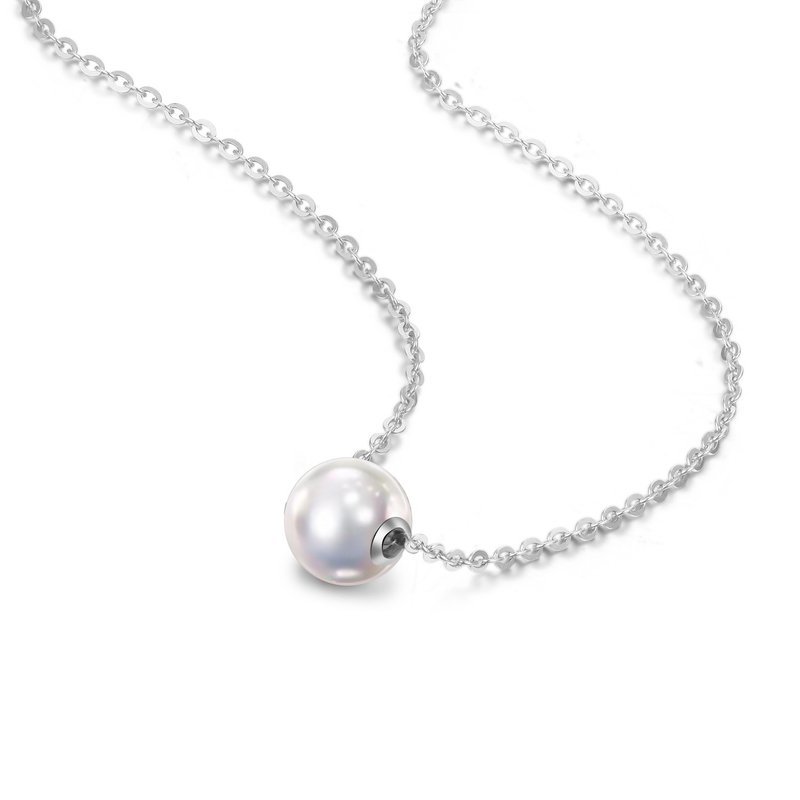 Akoya Passepartout 18K gold necklace - Necklaces - Pearl 