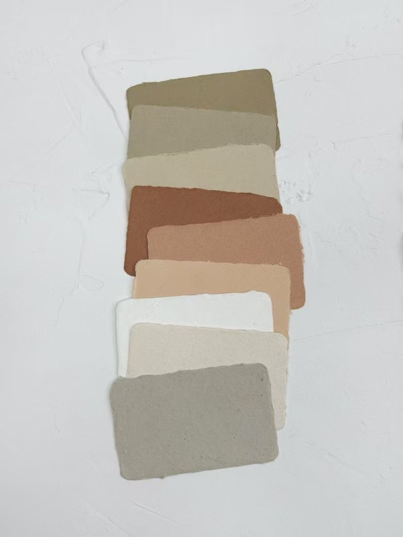 HANDMADE PAPER | 彩色手帳紙手工紙特種紙水彩紙(105*80mm) - 貼紙 - 紙 多色