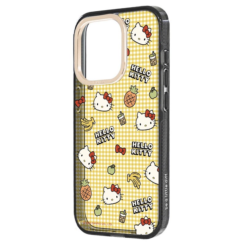 HelloKitty 水果野餐趣 透黑框 iPhone 16 15 14 13 Pro Max - 手機殼/手機套 - 環保材質 透明