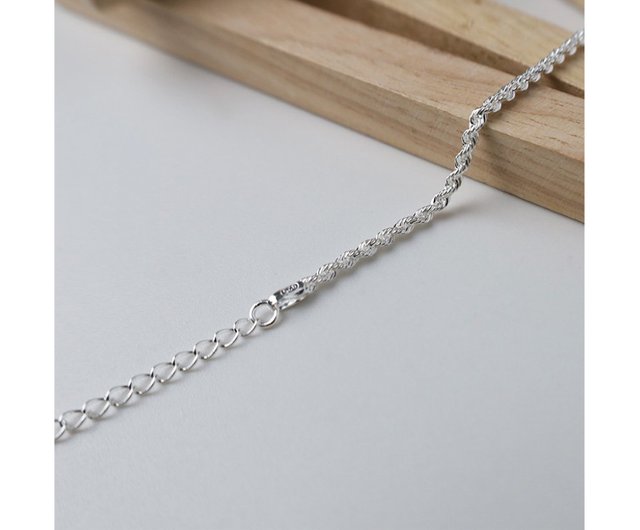 I small twist I 925 sterling silver bracelet - Shop Pures