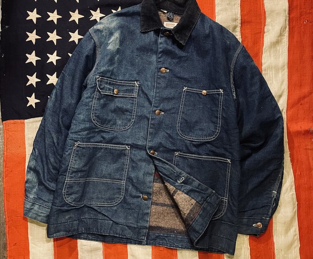 NEWお得60s vintage denim chore jacket ジャケット・アウター