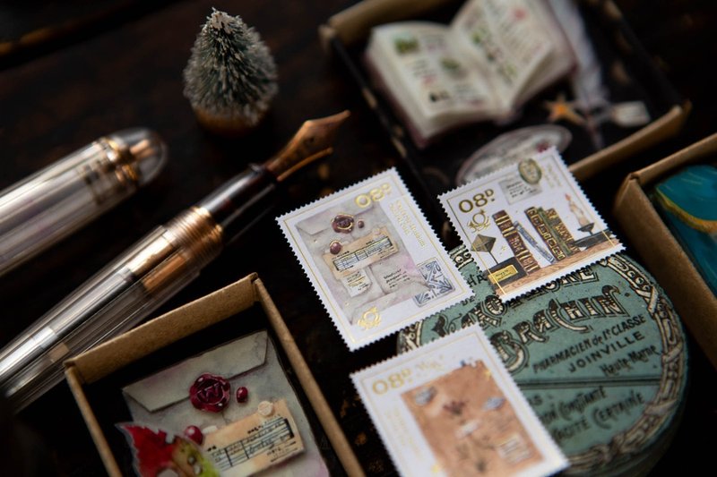 Desk of Botanist  Stamp Sticker - สติกเกอร์ - กระดาษ หลากหลายสี