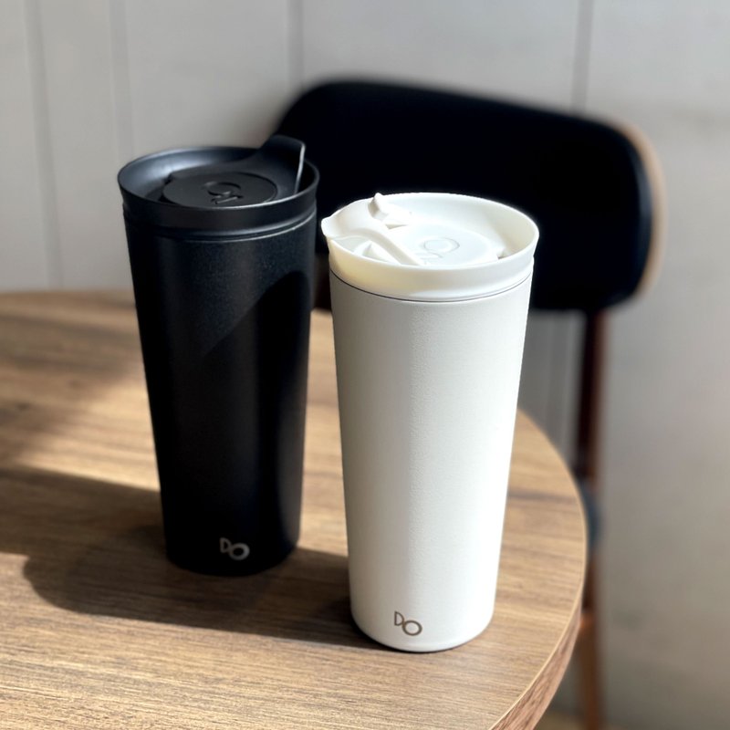 jaanlife DO d-circle Cohen 雙層不鏽鋼304 咖啡杯 550ml - 咖啡杯/馬克杯 - 其他金屬 白色