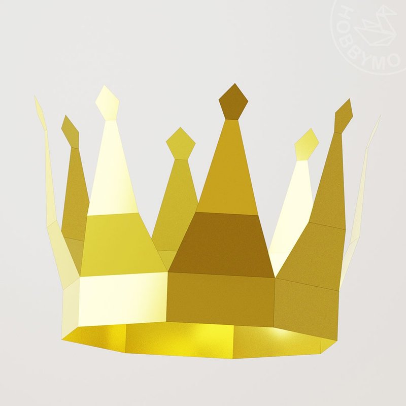 DIY Paper Crown, Papercraft Printable PDF - 手工藝教學/工具書 - 其他材質 
