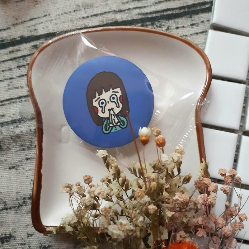 【CHIHHSIN Xiaoning】Crying Face Badge_Buy 3 Get 1 Free Badge in the whole hall - Badges & Pins - Plastic 