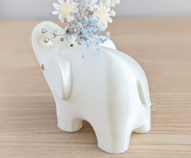 白い象の置物- 設計館3mii 擺飾/家飾品- Pinkoi