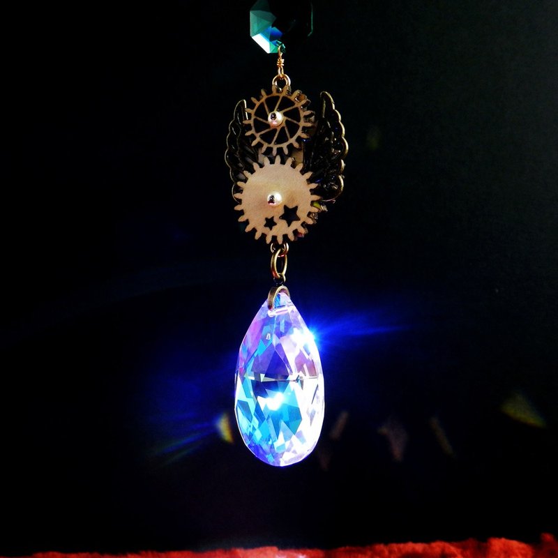 廻る歯車　スチームパンクサンキャッチャー　Swarovski crystal使用 - 其他 - 玻璃 咖啡色