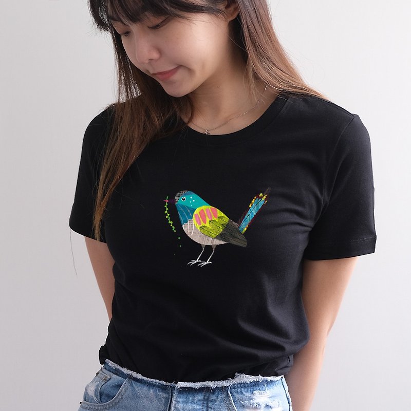 Five-colored barbet - Women's T-Shirts - Cotton & Hemp Black