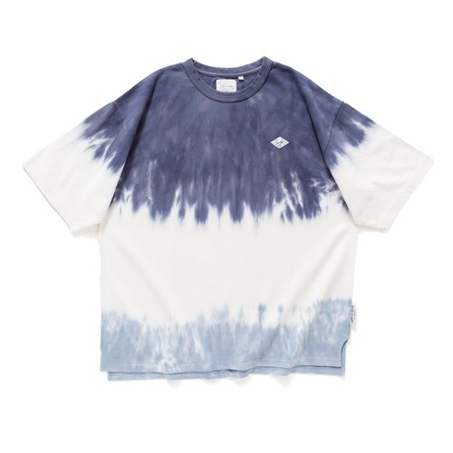 タイダイ配色】タイダイルーズTシャツ -ブルー//イエロー (TP978