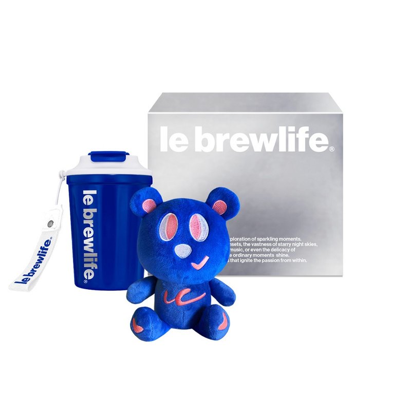 Heart-warming ~ BLUE Bear Doll - ถ้วย - สารสกัดไม้ก๊อก 