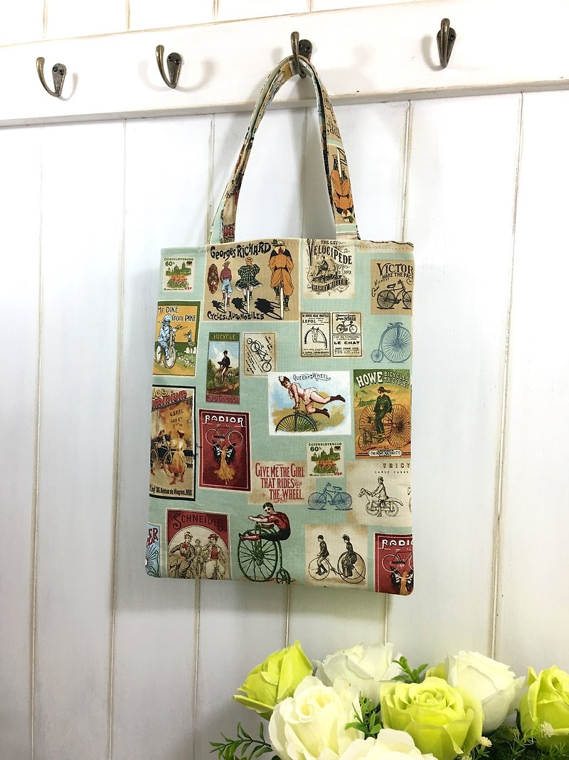 ✎ Definitions Shoulder Bag / Shoulder Bags I Retro Cycles Poster (Small) (US Direct) - Handbags & Totes - Cotton & Hemp 