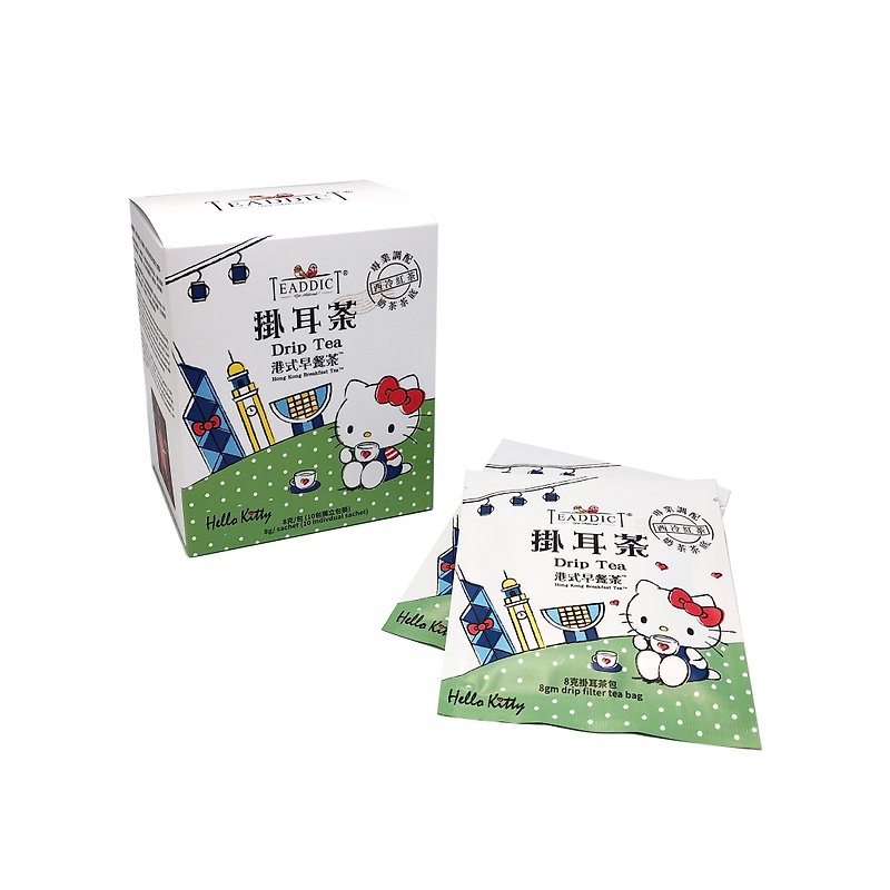 Hello Kitty茶遊香港-掛耳茶 TEADDICT 港式早餐茶 (奶茶茶膽) - 茶葉/漢方茶/水果茶 - 新鮮食材 多色