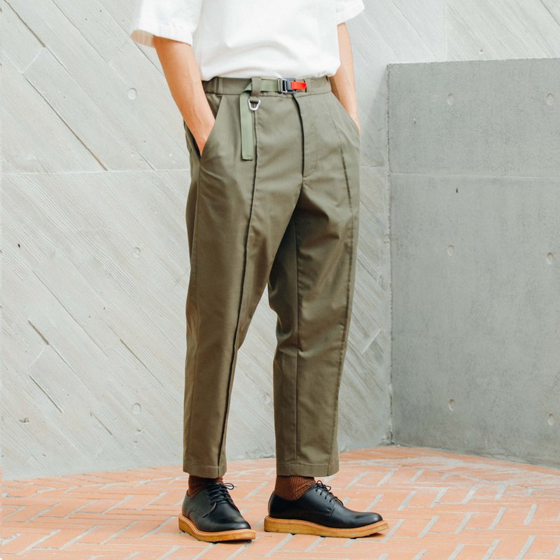 Fidlock Patented Magnetic hook cropped pants - กางเกงขายาว - เส้นใยสังเคราะห์ สีเขียว