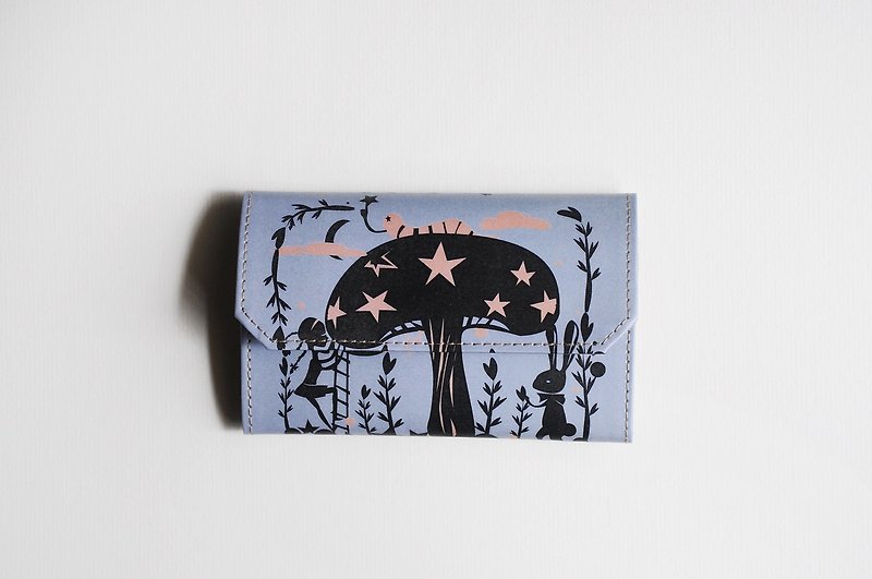 Handmade Paper Purse - Alice-Advice from a Caterpillar - กระเป๋าใส่เหรียญ - กระดาษ สีม่วง