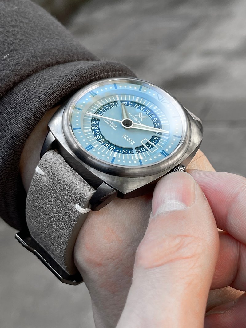 TitanicX-Reborn # OVD/040機械錶 - 男錶/中性錶 - 不鏽鋼 藍色