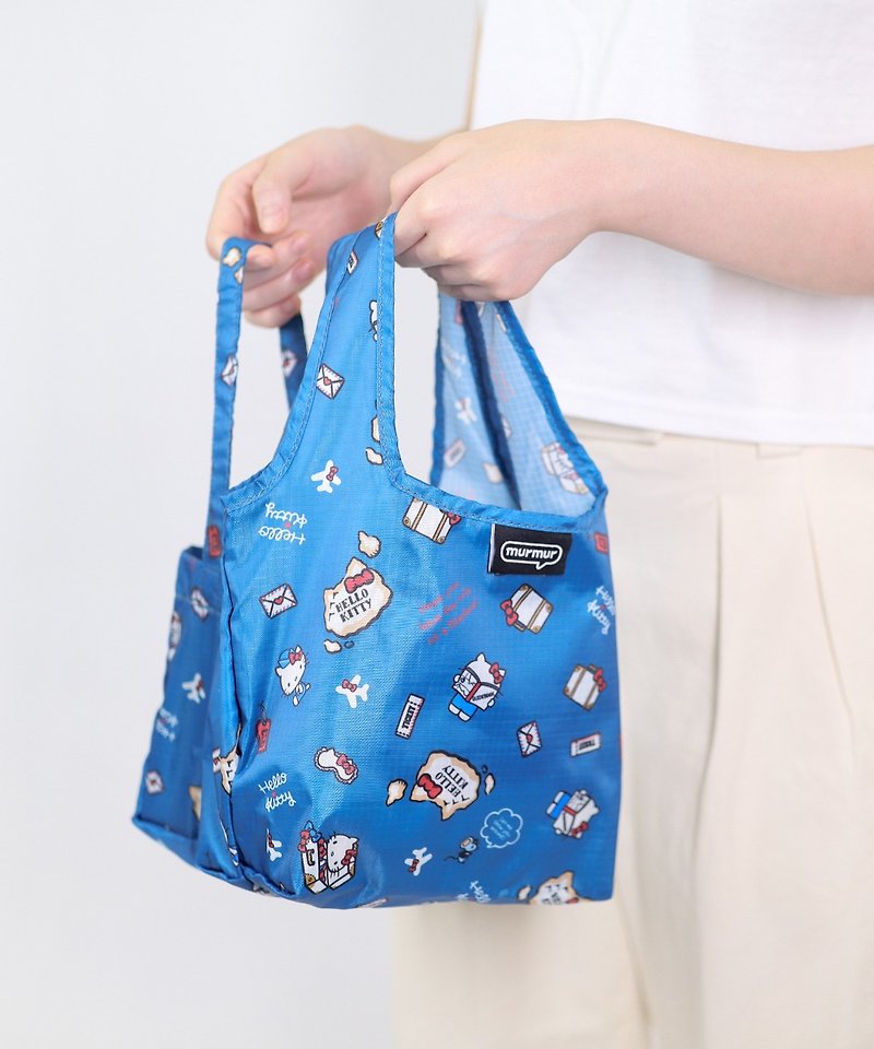 murmur餐餐袋|hello kitty 旅行|3way小提袋推薦 - 手袋/手提袋 - 聚酯纖維 藍色