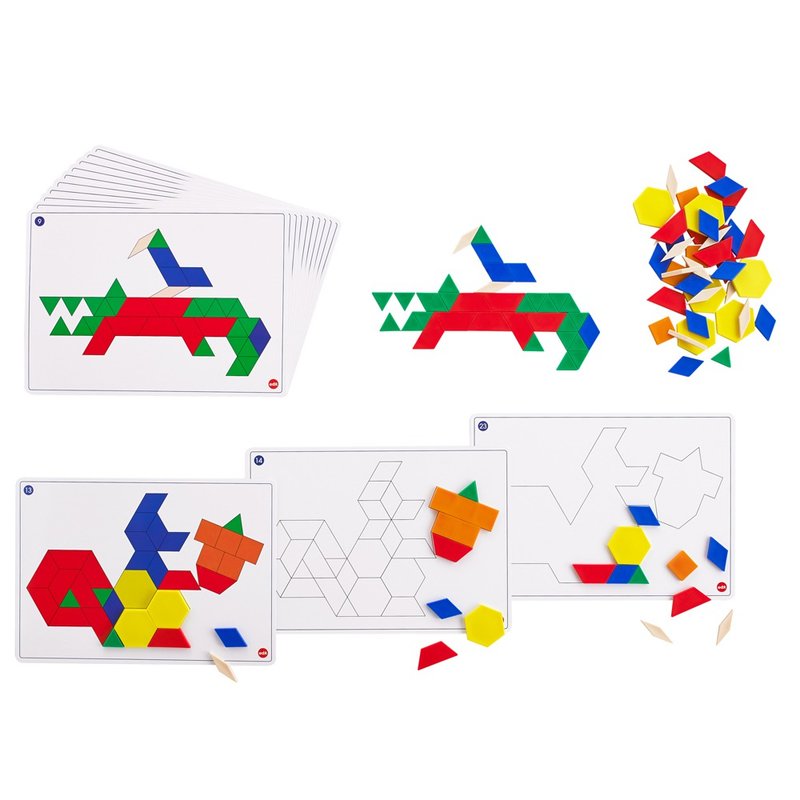 Six Shapes and Six Colors Activity Set (22032) Puzzle Building Blocks Birthday Gift New Year Gift Children's Puzzle - Kids' Toys - Plastic 