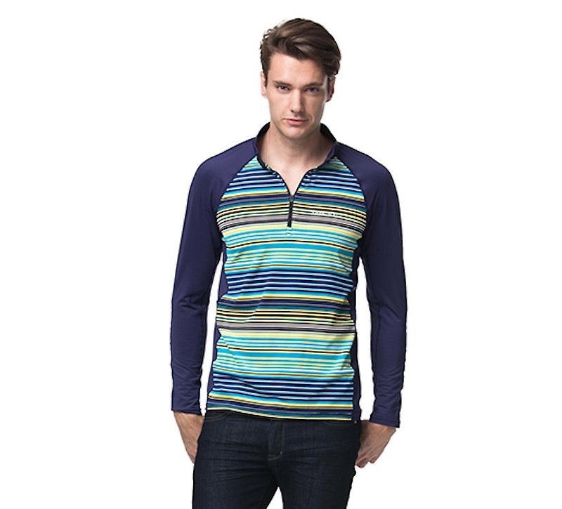 MIT Long Sleeve Stand Collar Sweatshirt - Men's Sportswear Tops - Polyester Black