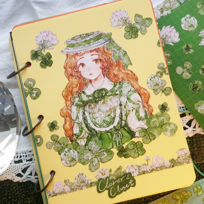 Clover seal sticker - 貼紙 - 塑膠 綠色