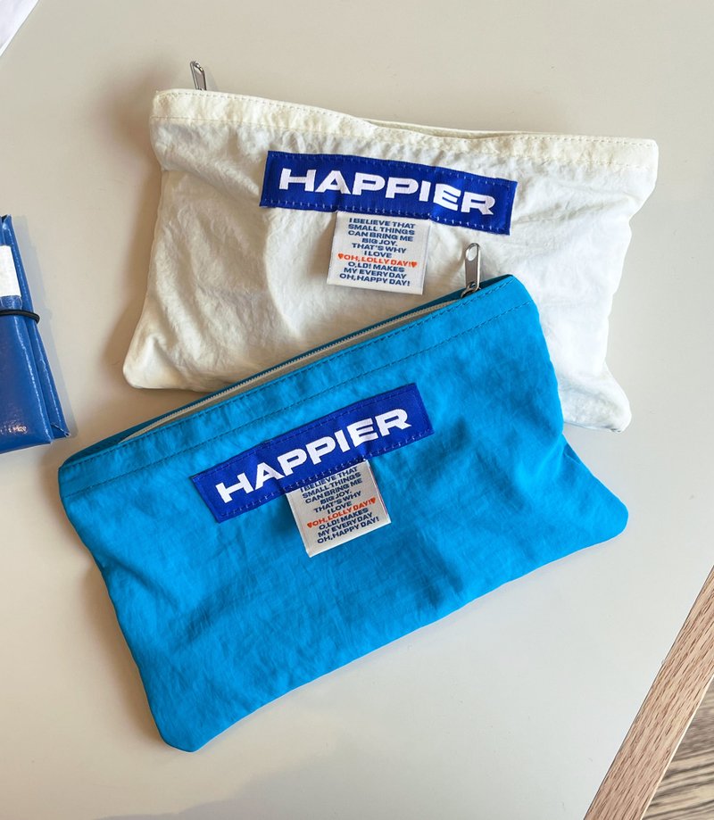 ohlollyday Happier Tag Storage Bag M - กระเป๋าเครื่องสำอาง - ไนลอน 