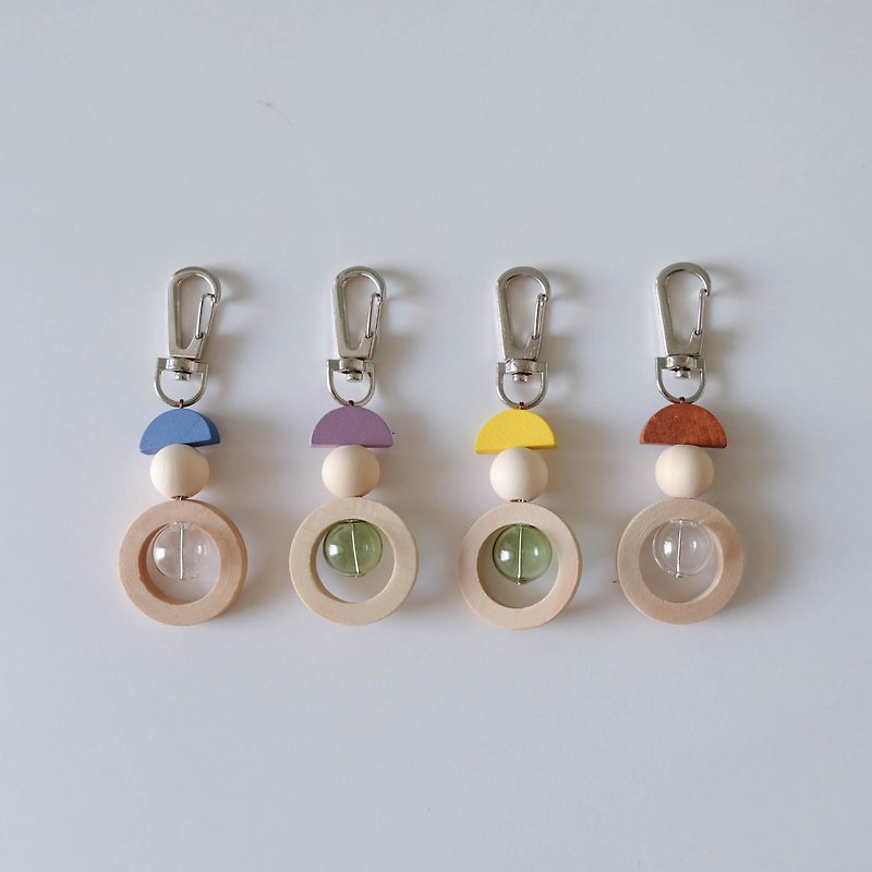 Wood beads keychain (Custom) - Charms - Wood 