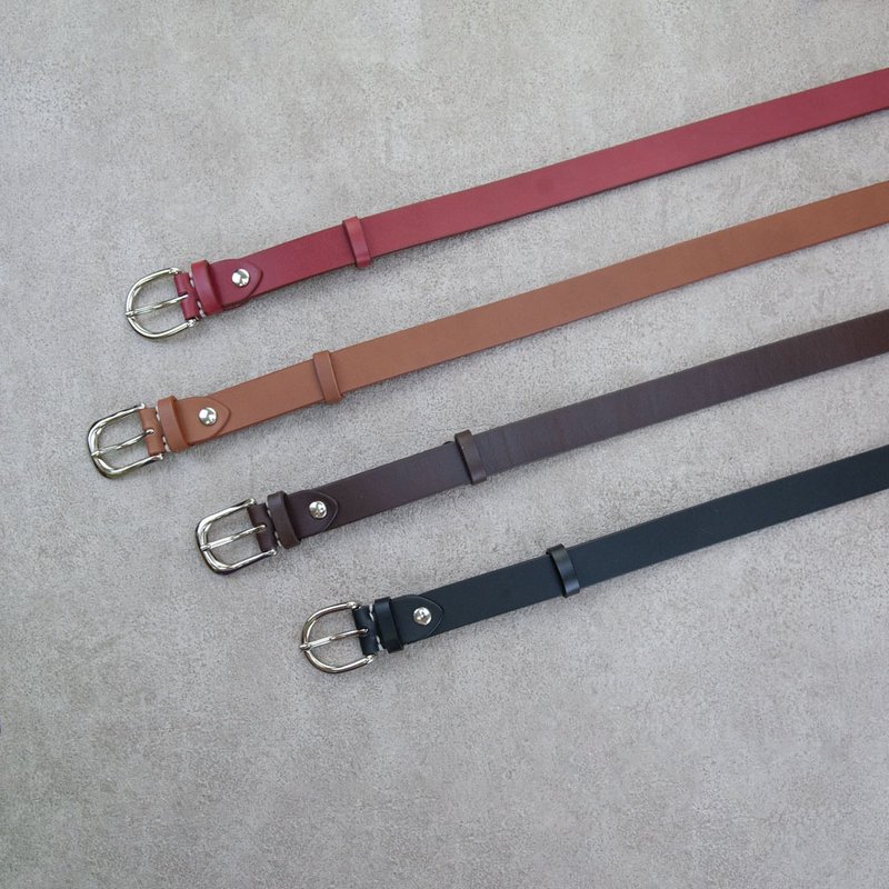 ベルト 本革 ウエストバンド 25mm オーダーメイドギフト 男女兼用 プレゼント - ベルト - 革 多色