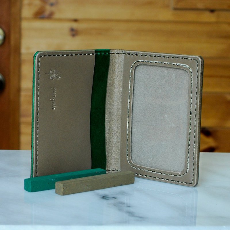 Genuine Leather ID & Badge Holders Multicolor - Bi-fold pass case No.2 Buttero