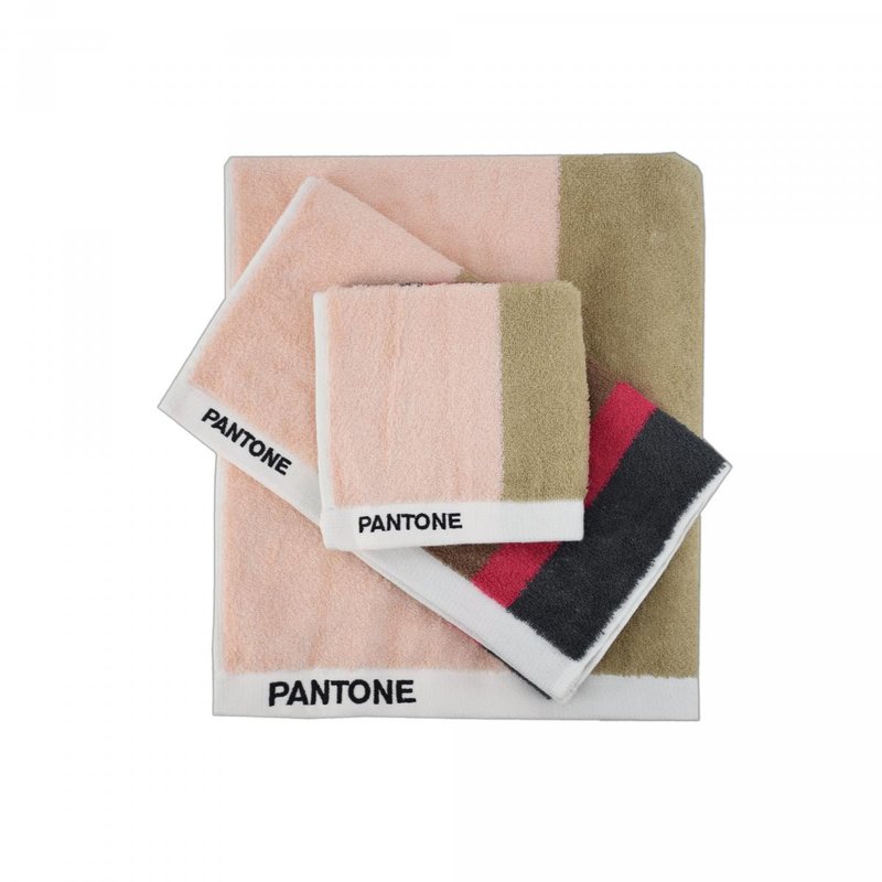 PANTONE - 100% Premium Cotton Jacquard 3 in 1 Towel Set (GB02T) - Towels - Cotton & Hemp Multicolor