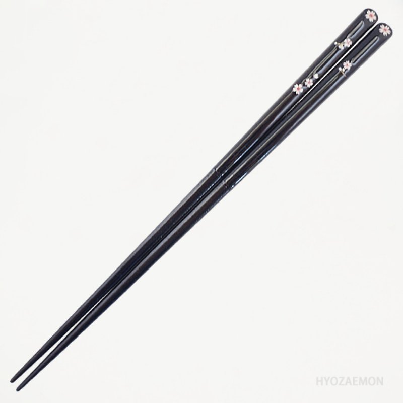 Hyozaemon Chopsticks, Premonition of the Beginning, Black, Large, 23.5cm, Y-151 - ตะเกียบ - ไม้ 