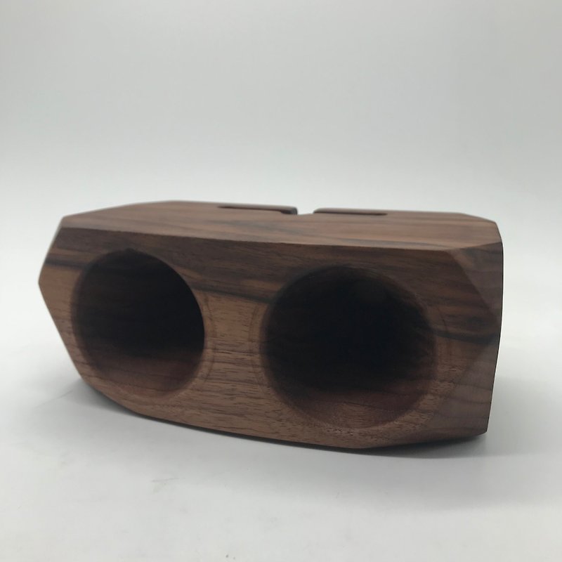 MicForest --Crystal-shaped dual-hole speaker - ลำโพง - ไม้ สีนำ้ตาล