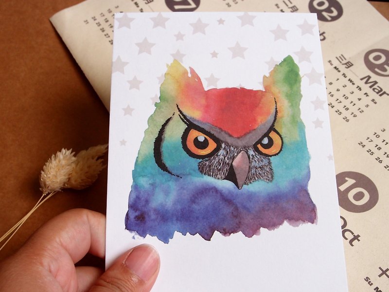 Owl postcard - Cards & Postcards - Paper 