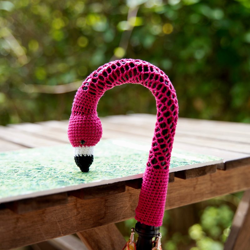 Umbrella handle cover flamingo 設計館 heartkujira 雨傘,雨衣 Pinkoi