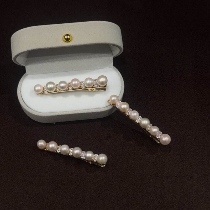 PJ日本真珠髮夾耶誕交換禮物 - 髮夾/髮圈 - 珍珠 