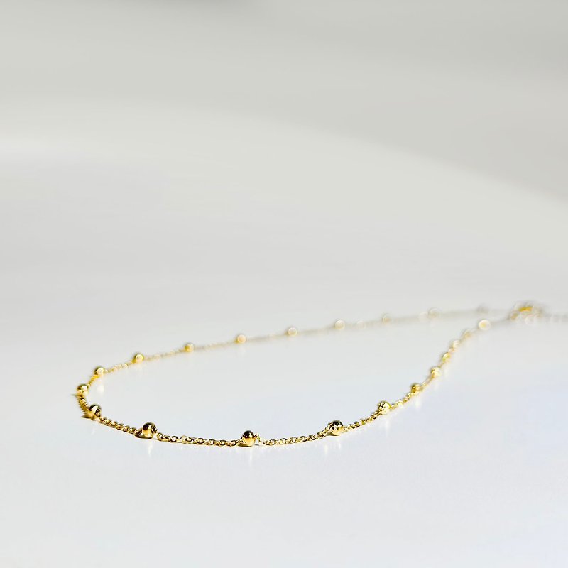 14K gold 316 medical steel necklace/anti-allergic wearable bath Stainless Steel - Necklaces - Stainless Steel Gold