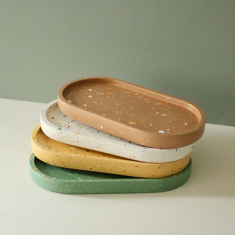 Okaeri Tray - Items for Display - Cement Multicolor
