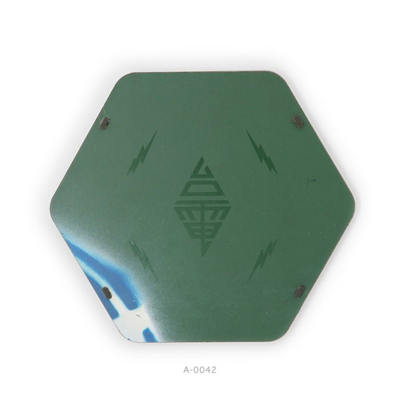 台電文創 | 台電熱墊【台電LOGO】A-0042 退役變電箱再製計畫 - 桌布/桌巾/餐墊 - 其他金屬 綠色