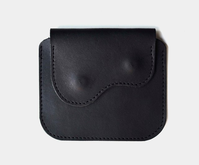 God s left breast pocket vegetable tanned cowhide coin purse