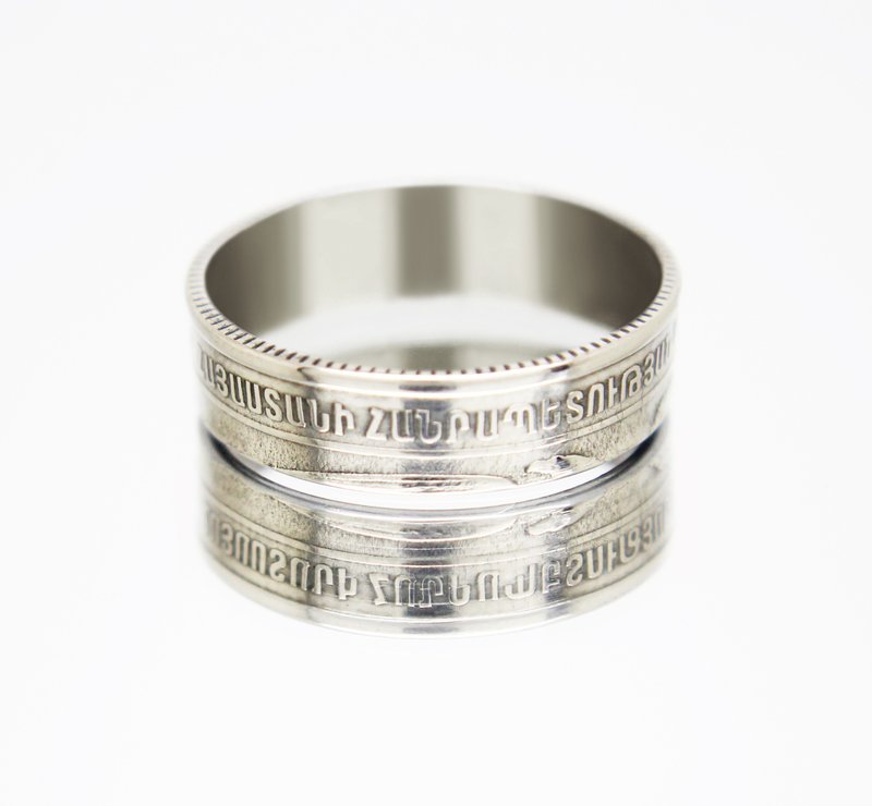 Armenia Coin Ring 100 dram 2003 coin rings for men coin rings for women - แหวนทั่วไป - โลหะ 