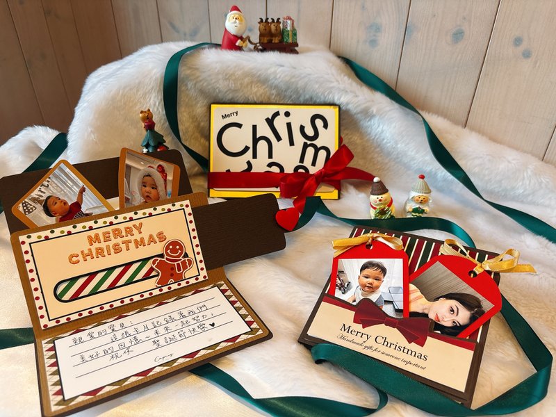 跑跑薑餅人書冊【聖誕禮物】聖誕禮盒/交換禮物/相簿/相本 - 相簿/相本 - 紙 綠色