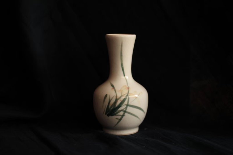 古手繪花瓶 - 花瓶/花器 - 陶 