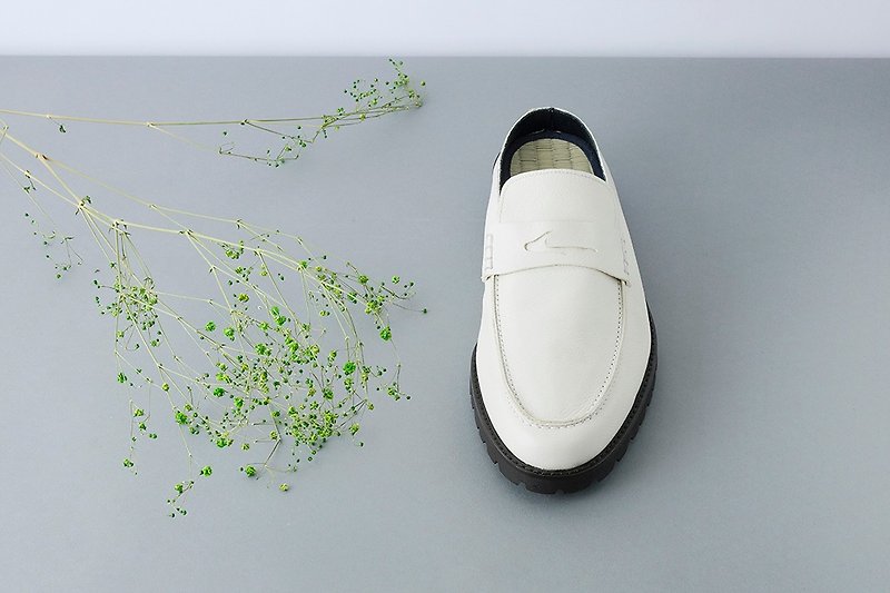 真皮 男皮鞋 白色 - Relaxing Shoes Tatami Loafer Slippers Made in Japan Cowhide Leather Sandals Mule