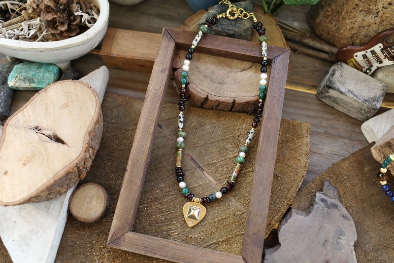 PICK卯釘礦石項鍊 - 項鍊 - 其他金屬 金色