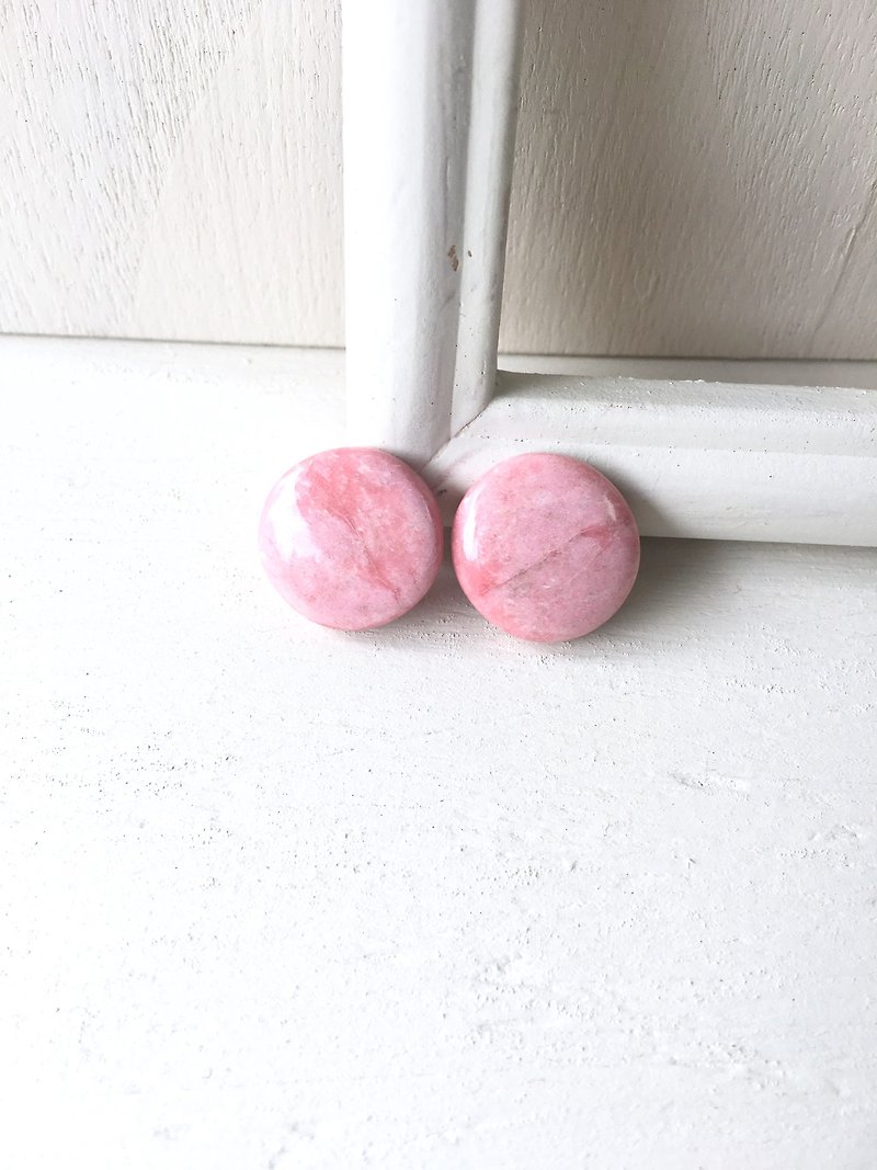 Pink Tulite earring - Earrings & Clip-ons - Semi-Precious Stones Pink
